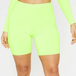 💚 High Waist Biker Shorts- Neon Green 💚